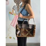 Desaryou Çanta Kilim ve Kahverengi Deri