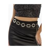 Descoin Gümüş/Kare,Yuvarlak Detaylı,Kadın Kemeri,Ceket Kemeri Pantalon Kemeri,