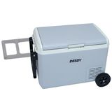 Desdy 50 Litre Tekerlekli Kompresörlü Oto Buzdolabı (Çift Bölmeli) - Gri - Beyaz