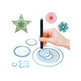 Desen Çizim Cetveli Spirograph 3 Boyutlu 6 Adet Mavi
