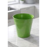 Desen Dekorasyon Konik Metal Saksı & Vazo - 23 cm Dekoratif Çok Amaçlı Renkli Çiçeklik (23x23/16 cm)