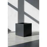 Desen Dekorasyon Zenith 25 cm Kare Küp Metal Saksı - Iç & Dış Mekan Modern Dekoratif Saksılık (25X25X25 Cm) - Antrasit