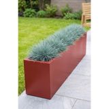 Desen Dekorasyon Zenith 97x20x30 cm Metal Yatay Dikdörtgen Kiremit Saksılık - İç ve Dış Mekan Modern Metal Saksı