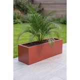 Desen Dekorasyon Zenith 97X25X30 cm Yatay Dikdörtgen Kiremit Saksılık - Iç & Dış Mekan Modern Metal Saksı