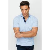 Desen Erkek Polo Yaka Kısa Kol T-Shirt - Minimalist & Rahat