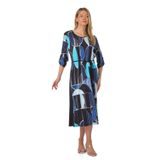Desen Geometrik li Midi Elbise, S, TYC0740143868M23123732005, Lacivert, Kadın