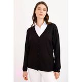 Desen Kadın V Yaka Uzun Kol Oversize Ceket - Günlük & İş