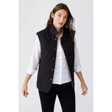 Desen Kolsuz Kapitone Yelek - Minimalist Oversize Günlük