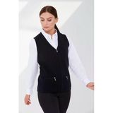 Desen Minimalist V Yaka Fermuarlı Kadın Yelek - Günlük & Ofis