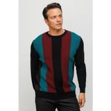 Desen Minimalist Vintage Erkek Uzun Kol Kazak - Regular Fit
