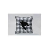 desen tasarım kaz ayağı punch işleme kırlent Beyaz 43x43