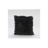 desen tasarım Siyah Peluş Kırlent siyah 43 x 43