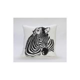 desen tasarım Zebra Kırlent siyah/beyaz 43 x 43