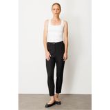 Desen Triko Basic Bilek Boy Kumaş Pantolon, 25914