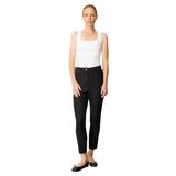 Desen Triko Basic Bilek Boy Kumaş Pantolon, 40, 25914, Siyah, Kadın