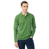 Desen Triko Basic Polo Yaka İnce Triko Kazak, M, 21601, K.Yosun, Erkek