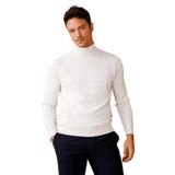 Desen Triko Basic Tam İkçı İnce Triko Kazak, L, 21607, Kemik, Erkek