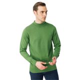 Desen Triko Basic Yarım Balıkçı İnce Triko Kazak, M, 21604, K.Yosun, Erkek