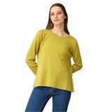 Desen Triko Basic Yün Bluz, S, 24113, F.Yeşil, Kadın