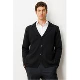 Desen Triko Blazer Ceket, XL, 23600, Siyah, Erkek