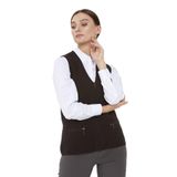 Desen Triko Çelik Örgü Cebi Fermuarlı Düz Triko Yelek, 21003