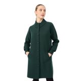 Desen Triko Dik Yaka Basic Uzun Yün Hırka, M, 24045, Yeşil, Kadın