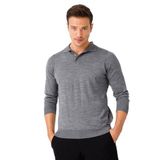 DESEN TRİKO Erkek Basic Polo Yaka İnce Triko Kazak Füme Beden;S dsnNM1662