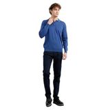 DESEN TRİKO Erkek Basic Polo Yaka İnce Triko Kazak İndigo Beden;L,Renk;İndigo dsnNM1706