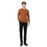 DESEN TRİKO Erkek Basic Polo Yaka İnce Triko Kazak K.taba Beden;L,Renk;K.taba dsnNM1699