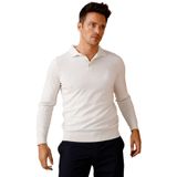 DESEN TRİKO Erkek Basic Polo Yaka İnce Triko Kazak Kemik Beden;XL dsnNM1625
