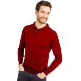 DESEN TRİKO Erkek Basic Polo Yaka İnce Triko Kazak Koyu Kırmızı Beden;2XL,Renk;K.KIRMIZI dsnNM1653
