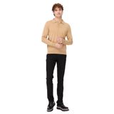 DESEN TRİKO Erkek Basic Polo Yaka İnce Triko Kazak S.Kahve Beden;M,Renk;S.Kahve dsnNM1686