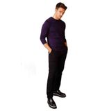 Desen Triko Erkek Basic Sıfır Yaka İnce Triko Kazak 02421603 K.Mor XL