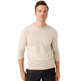 DESEN TRİKO Erkek Basic Sıfır Yaka İnce Triko Kazak Bej Beden;2XL dsnNM1927
