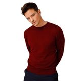 DESEN TRİKO Erkek Basic Sıfır Yaka İnce Triko Kazak Bordo Beden;3XL dsnNM1853