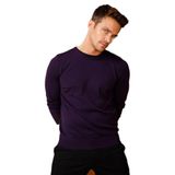 DESEN TRİKO Erkek Basic Sıfır Yaka İnce Triko Kazak K.Mor Beden;3XL dsnNM1941