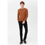 DESEN TRİKO Erkek Basic Sıfır Yaka İnce Triko Kazak K.taba Beden;2XL,Renk;K.taba dsnNM1963