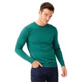DESEN TRİKO Erkek Basic Sıfır Yaka İnce Triko Kazak Ördek Yeşil Beden;XL dsnNM1880