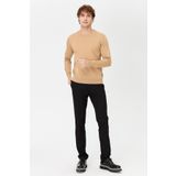 DESEN TRİKO Erkek Basic Sıfır Yaka İnce Triko Kazak S.Kahve Beden;2XL,Renk;S.Kahve dsnNM1949
