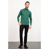 Desen Triko Erkek Basic Tam Balıkçı Ince Triko Kazak Benetton - 2XL