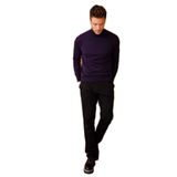 DESEN TRİKO Erkek Basic Tam Balıkçı İnce Triko Kazak K.Mor Beden;2XL dsnNM2096
