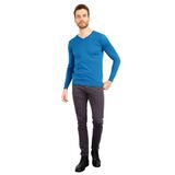DESEN TRİKO Erkek Basic V Yaka İnce Triko Kazak A.Petrol Beden;3XL dsnNM1774