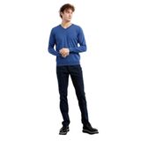 DESEN TRİKO Erkek Basic V Yaka İnce Triko Kazak İndigo Beden;M,Renk;İndigo dsnNM1847