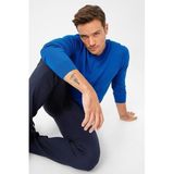 DESEN TRİKO Erkek Basic V Yaka İnce Triko Kazak S.Mavi Beden;3XL dsnNM1747