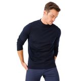 Desen Triko Erkek Basic Yarım Balıkçı İnce Triko Kazak 02421604 Koyu Lacivert XXXL