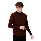DESEN TRİKO Erkek Basic Yarım Balıkçı İnce Triko Kazak Bordo Beden;3XL dsnNM1976