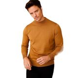 DESEN TRİKO Erkek Basic Yarım Balıkçı İnce Triko Kazak Camel Beden;3XL dsnNM2026