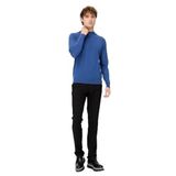 DESEN TRİKO Erkek Basic Yarım Balıkçı İnce Triko Kazak İndigo Beden;4XL,Renk;İndigo dsnNM2075