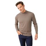 DESEN TRİKO Erkek Basic Yarım Balıkçı İnce Triko Kazak Vizon Beden;3XL dsnNM2043