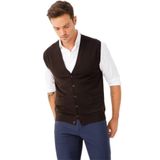 DESEN TRİKO Erkek Cepli Yelek Bordo Beden;M dsnNM5020